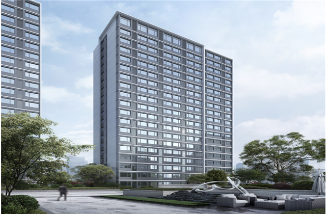 杭州市首座近零能耗住宅建筑临安乐天使宸锦学府主体结顶